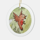 Décoration En Céramique Robin (Gauche)