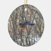 Décoration En Céramique Robin américain (Gauche)