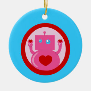Décoration En Céramique Robot mignon