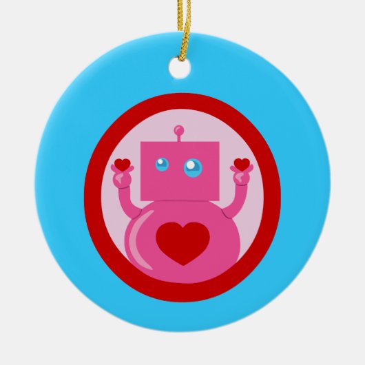 Décoration En Céramique Robot mignon (Devant)