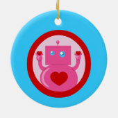 Décoration En Céramique Robot mignon (Dos)