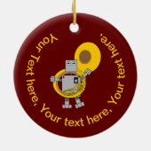 Décoration En Céramique Robot Tuba (Dos)