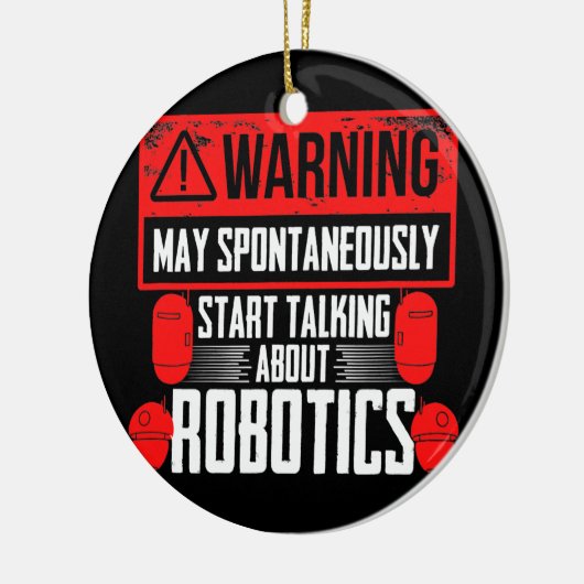 Décoration En Céramique Robots Engineering Parler De Robotique (Gauche)