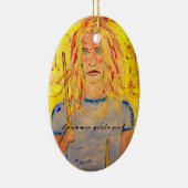 Décoration En Céramique roche de filles de batteur (Droite)