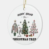 Décoration En Céramique Rocher Autour De L'Arbre De Noël (Gauche)