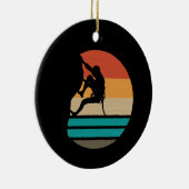 Décoration En Céramique Rock Climbing Climber Retro (Droite)