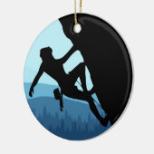 Décoration En Céramique Rock Climbing Silhouette Ceramic Ornament (Gauche)