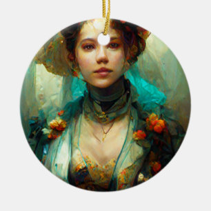 Décoration En Céramique Rococo Future Imaginaire Sci-Fi