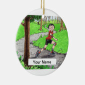 Décoration En Céramique Rollerblading - Femme (Droite)