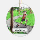 Décoration En Céramique Rollerblading - Femme (Gauche)