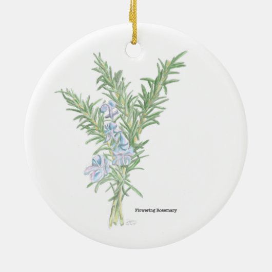 Décoration En Céramique Romarin (Dos)