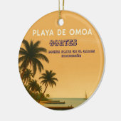 Décoration En Céramique Rompecabezas  Honduras Playa Omoa Retro poster (Gauche)