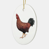 Décoration En Céramique Rooster rouge (Gauche)