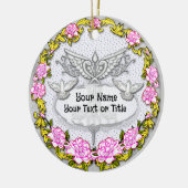 Décoration En Céramique Rose Caduceus (Gauche)