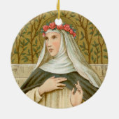 Décoration En Céramique Rose de Lima (BK 020) (Dos)