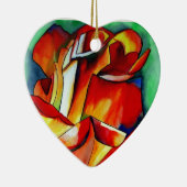 Décoration En Céramique Rose France Libre aquarelle art (Droite)