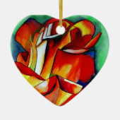 Décoration En Céramique Rose France Libre aquarelle art (Devant)