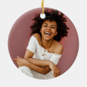 Décoration En Céramique Rose Parties scintillant de goutte d'or Monogramme (Dos)