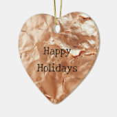 Décoration En Céramique Rose Peach Gold Glam (Gauche)