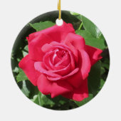 Décoration En Céramique Rose rouge (Dos)