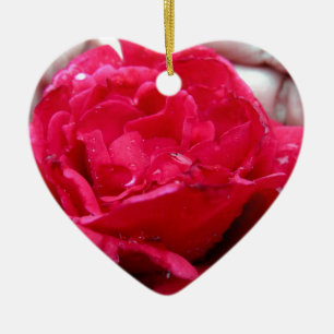 Décoration En Céramique Rose rouge
