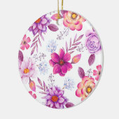 Décoration En Céramique Rose violette (Gauche)