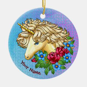 Décoration En Céramique Roses de Licorne