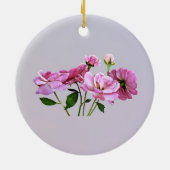 Décoration En Céramique Roses minuscules roses (Dos)