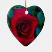 Décoration En Céramique Roses rouges aux tons bleus (Droite)