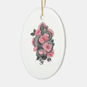 Décoration En Céramique Roses serpent et pêche (Gauche)