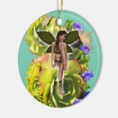 Décoration En Céramique Rosette Succulent visiteurs (Gauche)