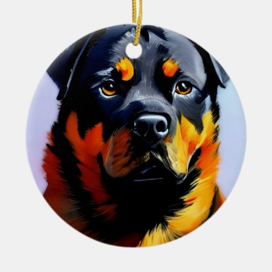 Décoration En Céramique Rottweiler (Devant)