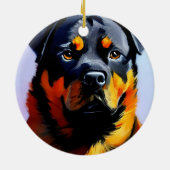 Décoration En Céramique Rottweiler (Dos)