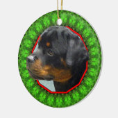 Décoration En Céramique Rottweiler Howliday heureux (Gauche)