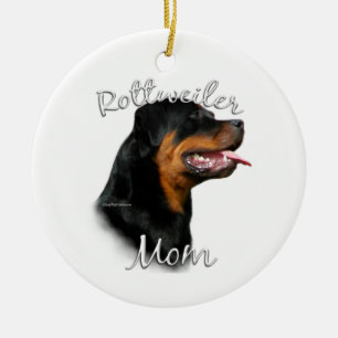 Décoration En Céramique Rottweiler Mom 2