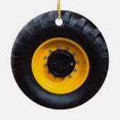 Décoration En Céramique Roue de construction (Dos)