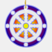Décoration En Céramique Roue de Dharma (Dos)