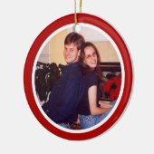 Décoration En Céramique Rouge et blanc - bilatéraux (Gauche)