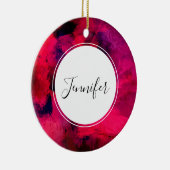 Décoration En Céramique Rouge foncé et violet Gras & Abstrait moderne (Droite)