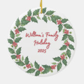 Décoration En Céramique Round Christmas Tree Ornament (Dos)