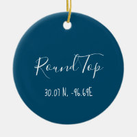 Round Top Texas Ornament