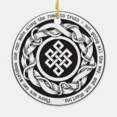 Décoration En Céramique Route au noeud sans fin de vérité (Dos)