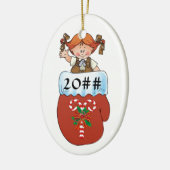 Décoration En Céramique Roux de mitaine de "brownie" (Gauche)