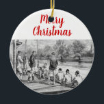 Décoration En Céramique Rowers d'équipage vintages en bateau à quai<br><div class="desc">Antique Stylisé Image de Crew Rowers au quai Elégante, élégante et chic soirée personnalisable et invitations de célébration et accessoires avec un dessin stylisé vintage de rameurs dans leur bateau près du quai. Veuillez noter qu'il s'agit d'une conception graphique / photo qui est transférée au produit sous-jacent, et ne contient...</div>