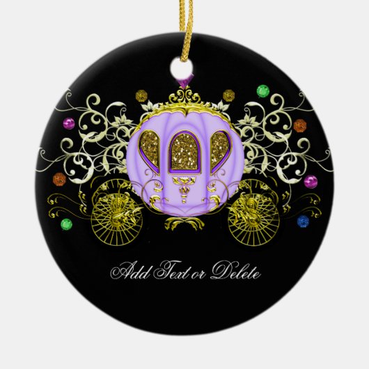 Décoration En Céramique Royal Mardi Gras Carriage - SRF (Devant)