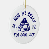 Décoration En Céramique Rub my Bouddha Belly pour bonne chance (Droite)