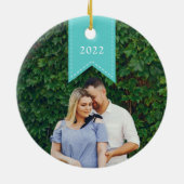 Décoration En Céramique Ruban Aqua | Photo de vacances (Dos)