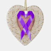 Décoration En Céramique Ruban cancéreux pancréatique du coeur - SRF (Droite)