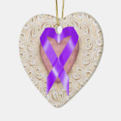 Décoration En Céramique Ruban cancéreux pancréatique du coeur - SRF (Gauche)