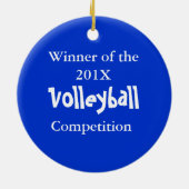 Décoration En Céramique Rubans de volleyball 1er (Dos)